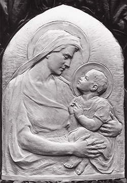 Madonna and Child low relief